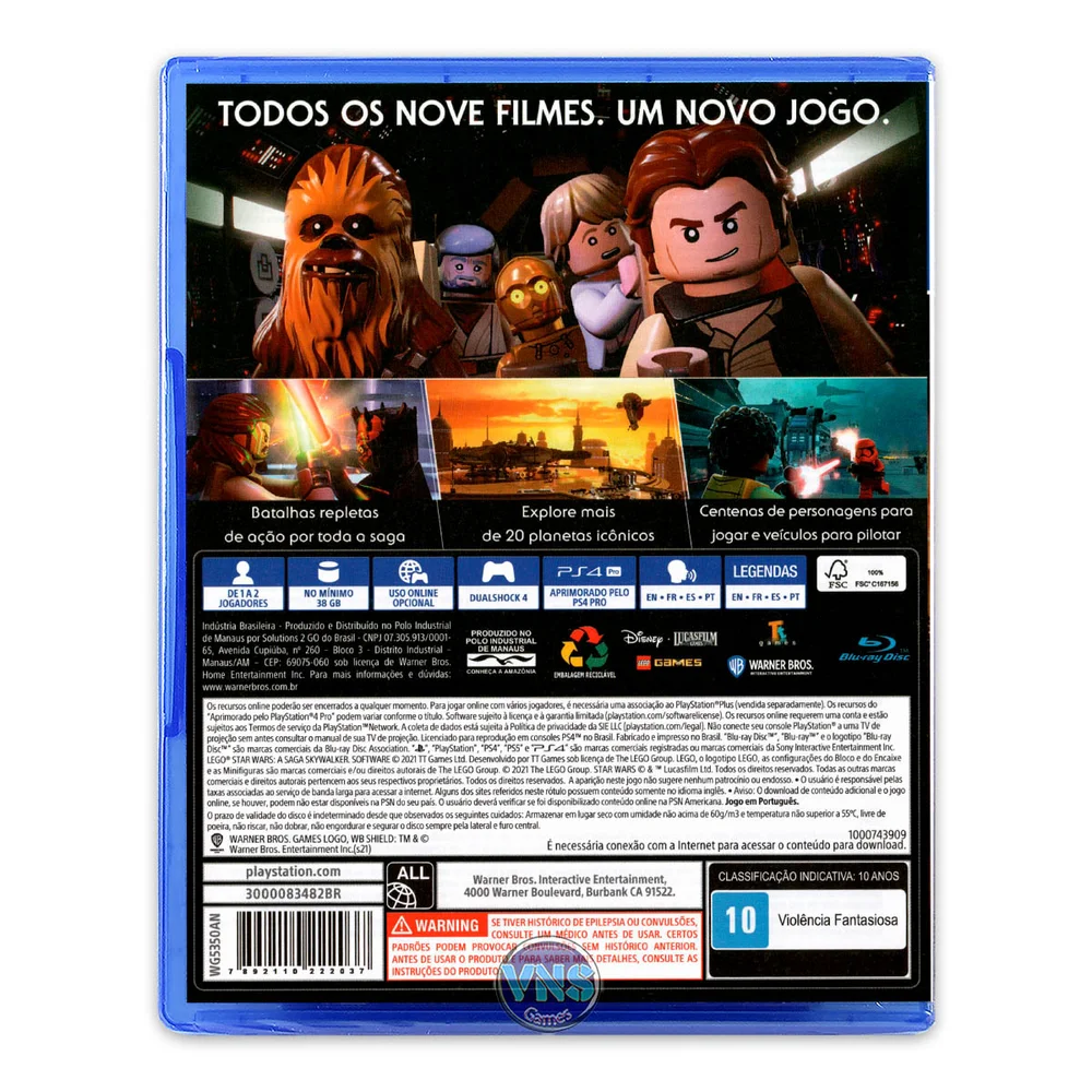 Lego Star Wars: A Saga Skywalker para PS4 - TT Games Lego Star Wars: A Saga Skywalker para PS4 - TT Games