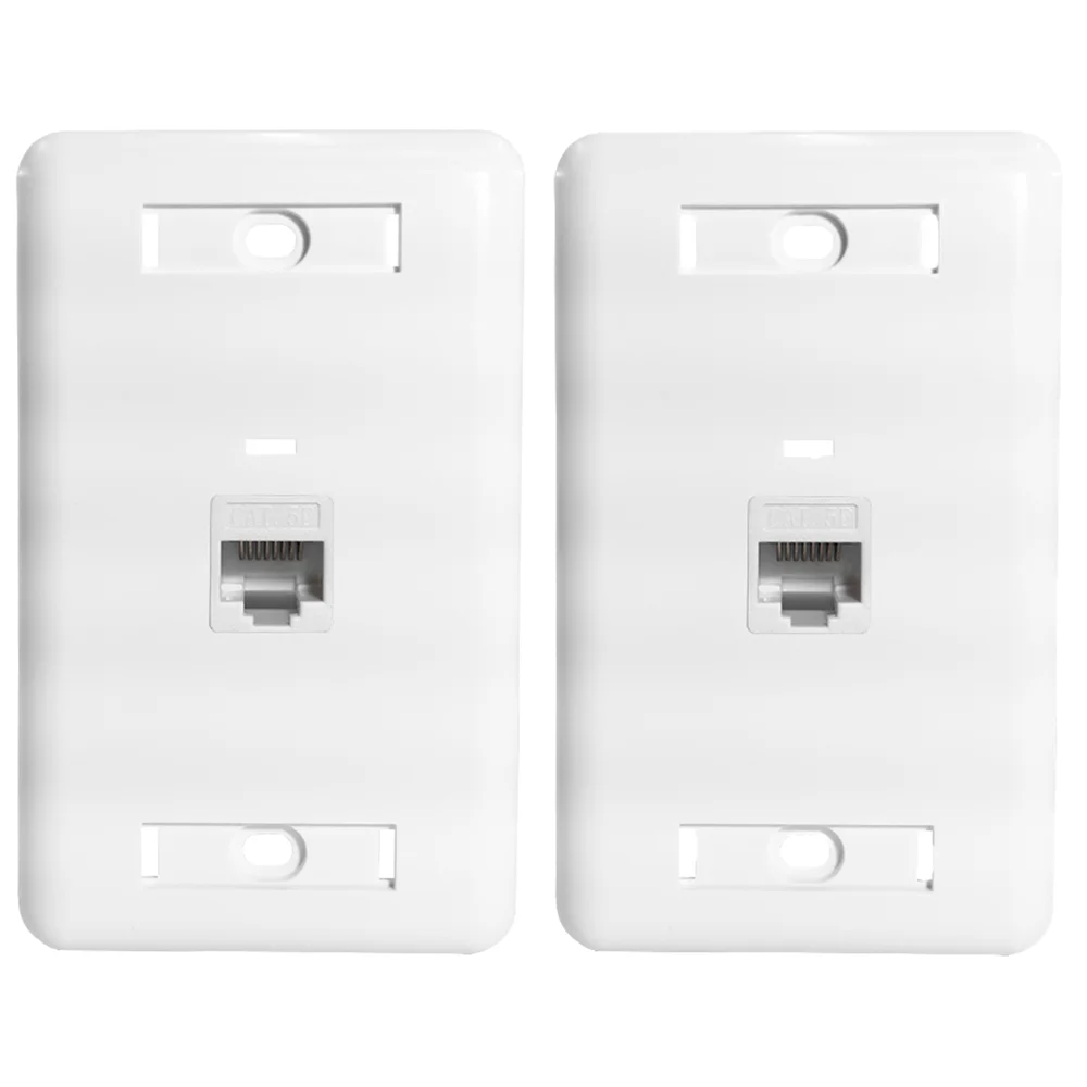 Kit 2 Espelhos De Parede Com 1 Saída Rj45 Cat5