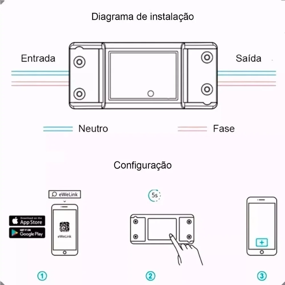 Módulo Automação 01 Canal Wifi Agl.