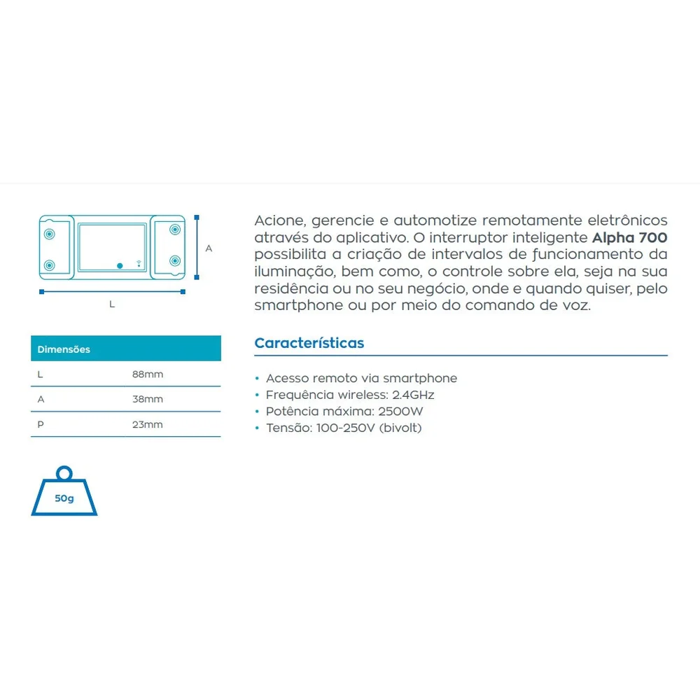 Módulo Automação 01 Canal Wifi Agl.