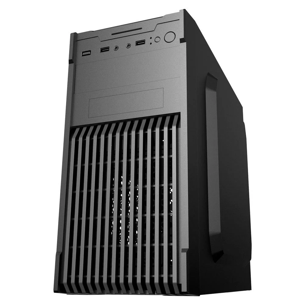 Gabinete Mymax Mid Tower, Com Fonte, Micro-ATX e ITX, 200W, Preto Gabinete Mymax Mid Tower, Com Fonte, Micro-ATX e ITX, 200W, Preto
