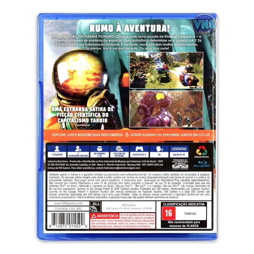 Journey To The Savage Planet para PS4 - 505 Games