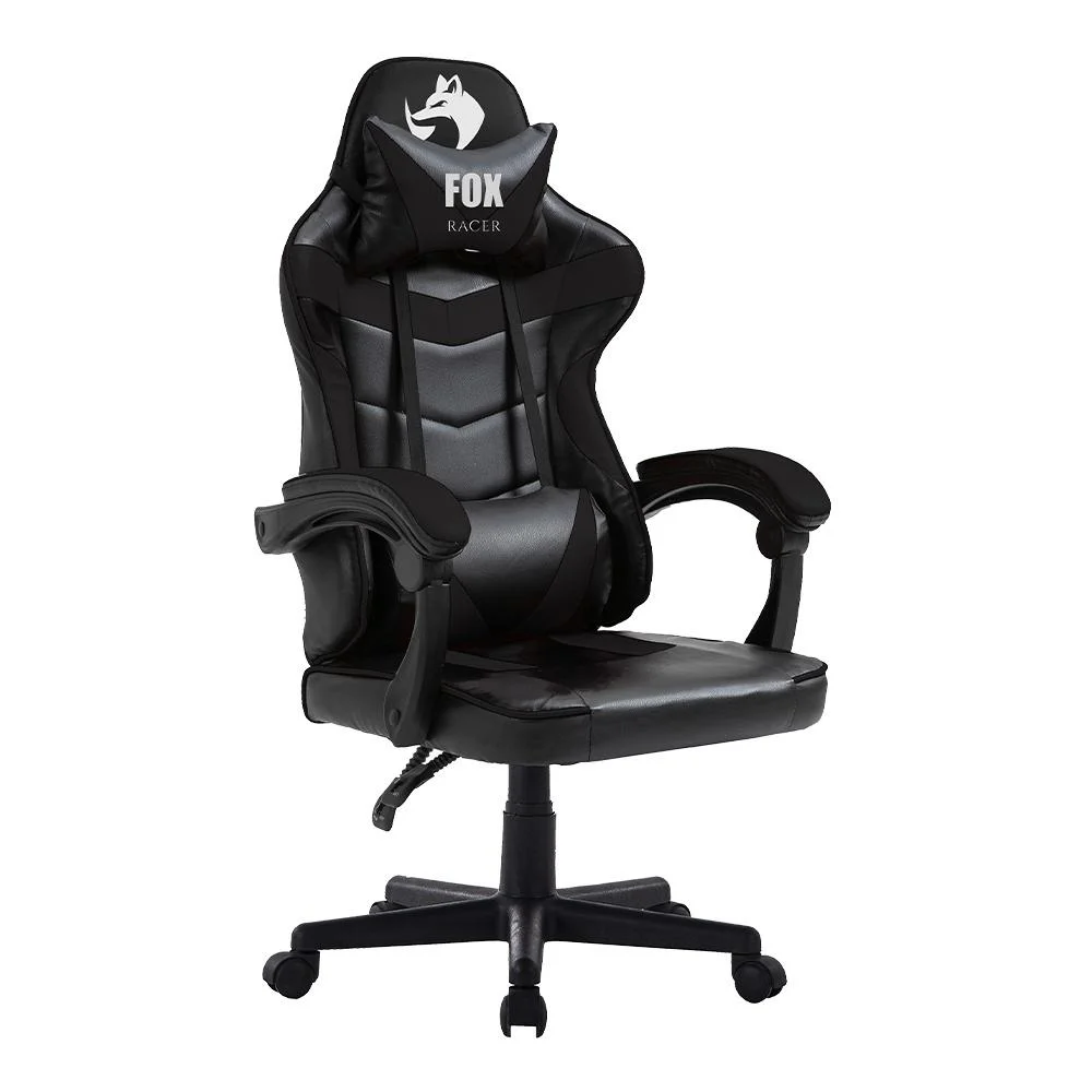 Cadeira Gamer Fox Racer Nordic, 125kg, Courino, Encostos Ajustável, Preto Cadeira Gamer Fox Racer Nordic, 125kg, Courino, Encostos Ajustável, Preto