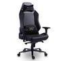 Cadeira Gamer XT Racer Draco, Até 130 Kg, Reclinável Ergonômica, Tecido Polyester, Preto e Dourado