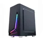 Gabinete Gamer K-mex Cg-01kt Hawk Ii Fita Led Rgb Latetal Full Acrílico S/ Fonte - Cg01ktrh0010b0x