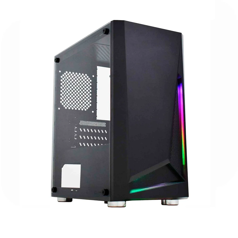 Gabinete Gamer K-mex Cg-01kt Hawk Ii Fita Led Rgb Latetal Full Acrílico S/ Fonte - Cg01ktrh0010b0x Gabinete Gamer K-mex Cg-01kt Hawk Ii Fita Led Rgb Latetal Full Acrílico S/ Fonte - Cg01ktrh0010b0x