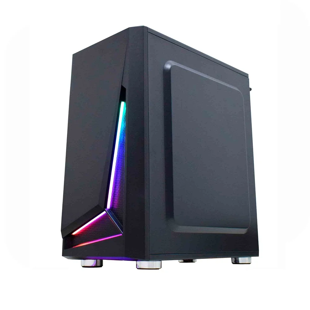 Gabinete Gamer K-mex Cg-01kt Hawk Ii Fita Led Rgb Latetal Full Acrílico S/ Fonte - Cg01ktrh0010b0x Gabinete Gamer K-mex Cg-01kt Hawk Ii Fita Led Rgb Latetal Full Acrílico S/ Fonte - Cg01ktrh0010b0x