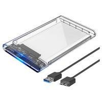 Capa Transparente Para HD Externo USB 3.0, Estojo Para HDD/Compartimento 2.5 HD
