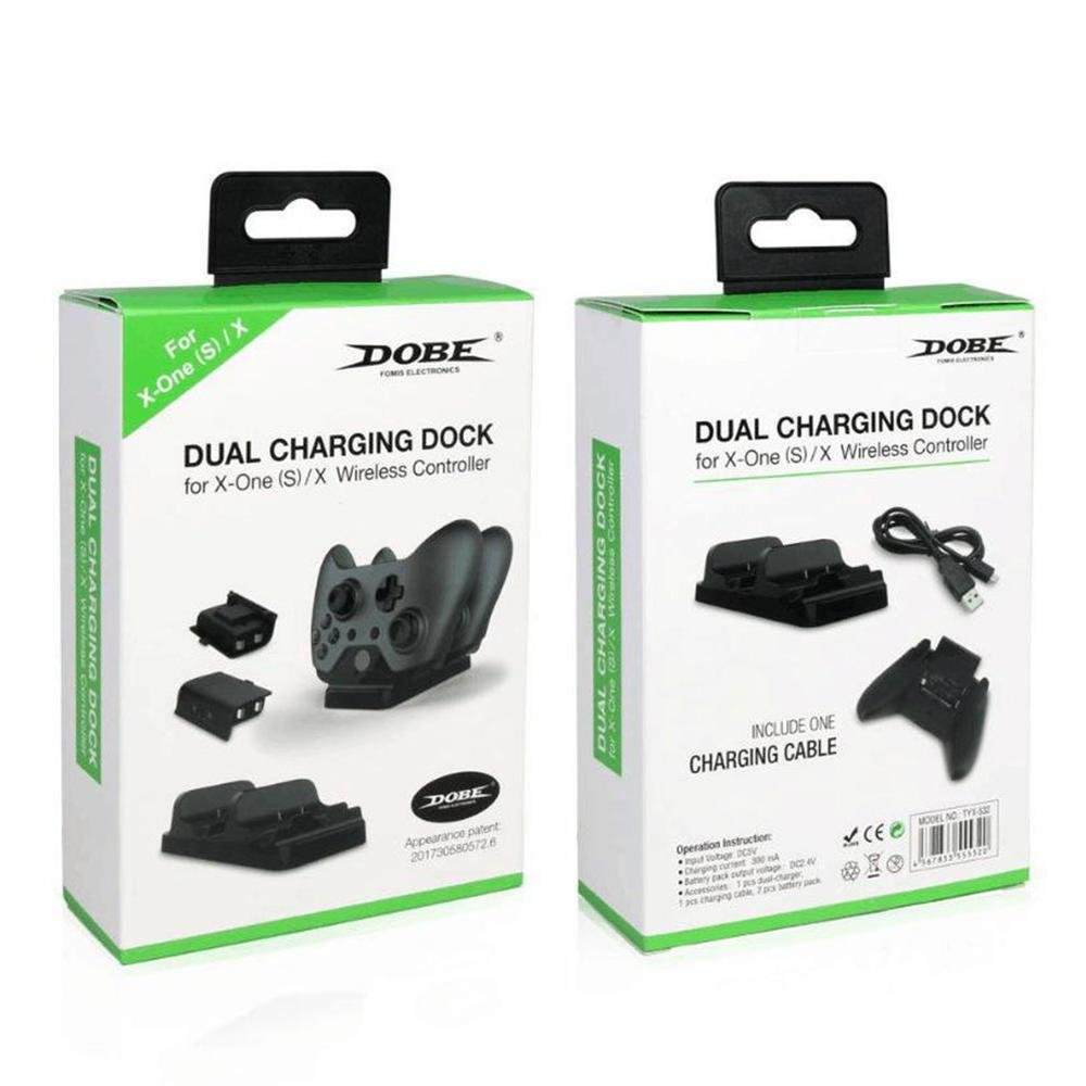 Suporte De Carregamento Profissional, Base De Carregamento De 2 Baterias, Para Controle Xbox One