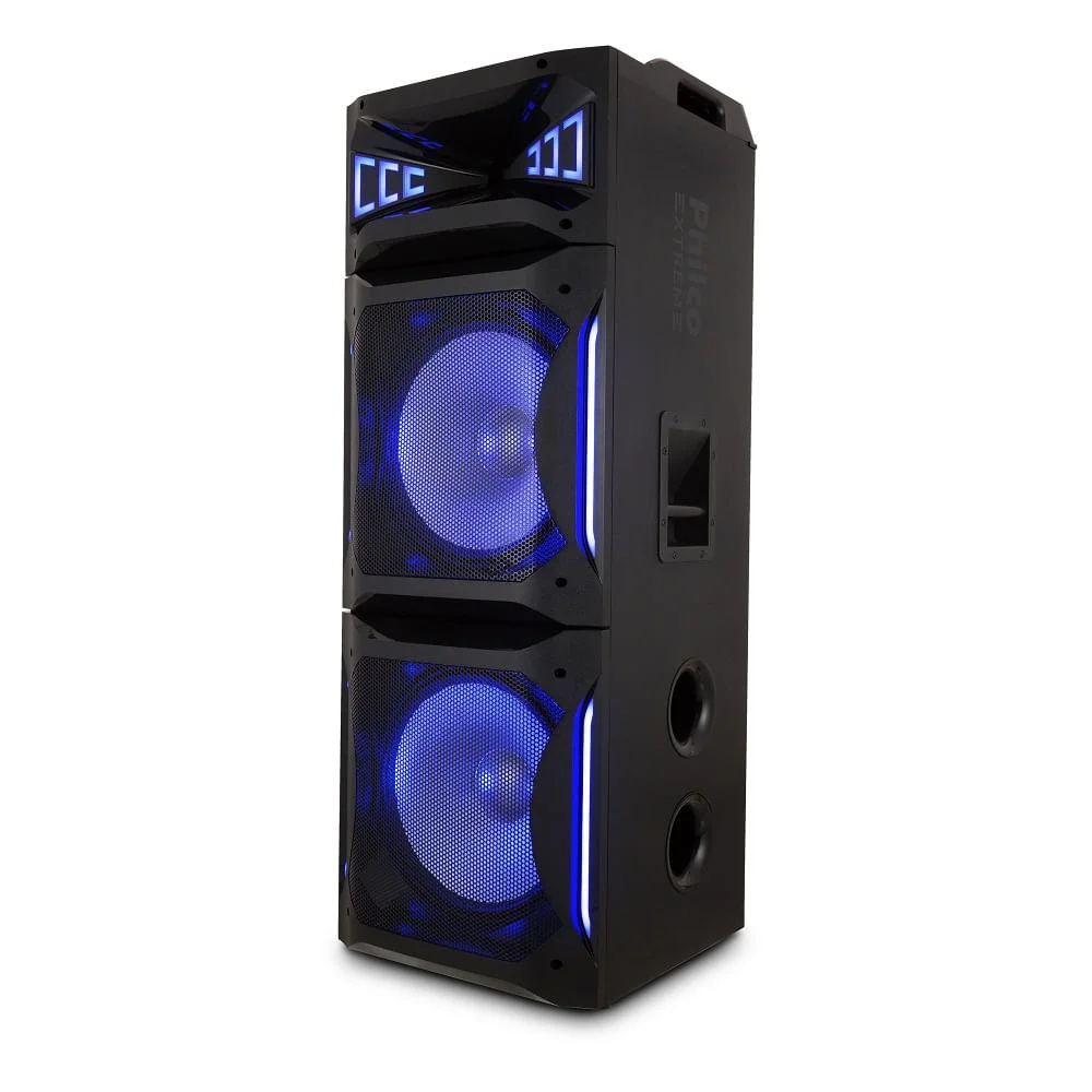 Caixa Acústica Philco Flash Lights Preta Pcx30000 – Bivolt Caixa Acústica Philco Flash Lights Preta Pcx30000 – Bivolt