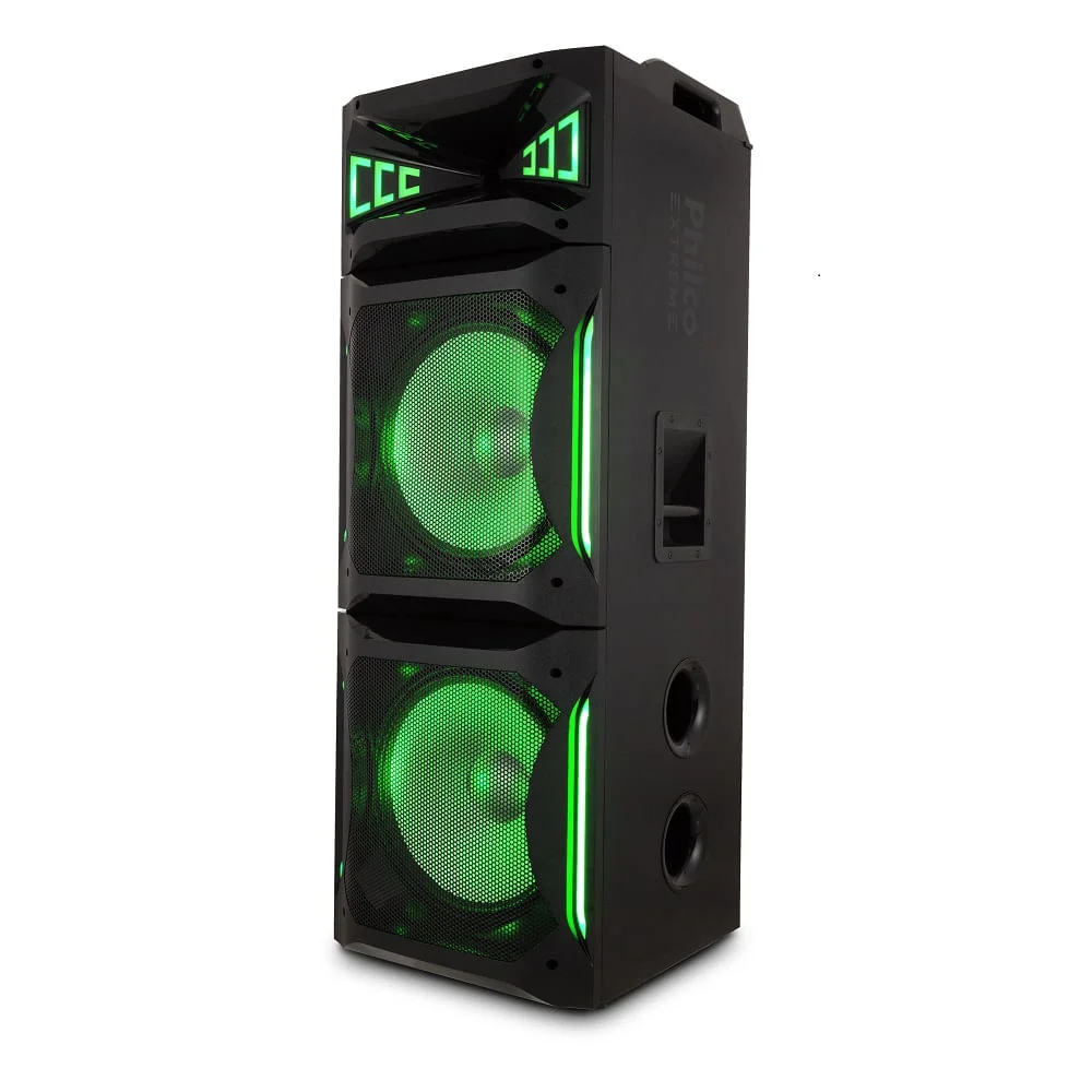 Caixa Acústica Philco Flash Lights Preta Pcx30000 – Bivolt Caixa Acústica Philco Flash Lights Preta Pcx30000 – Bivolt