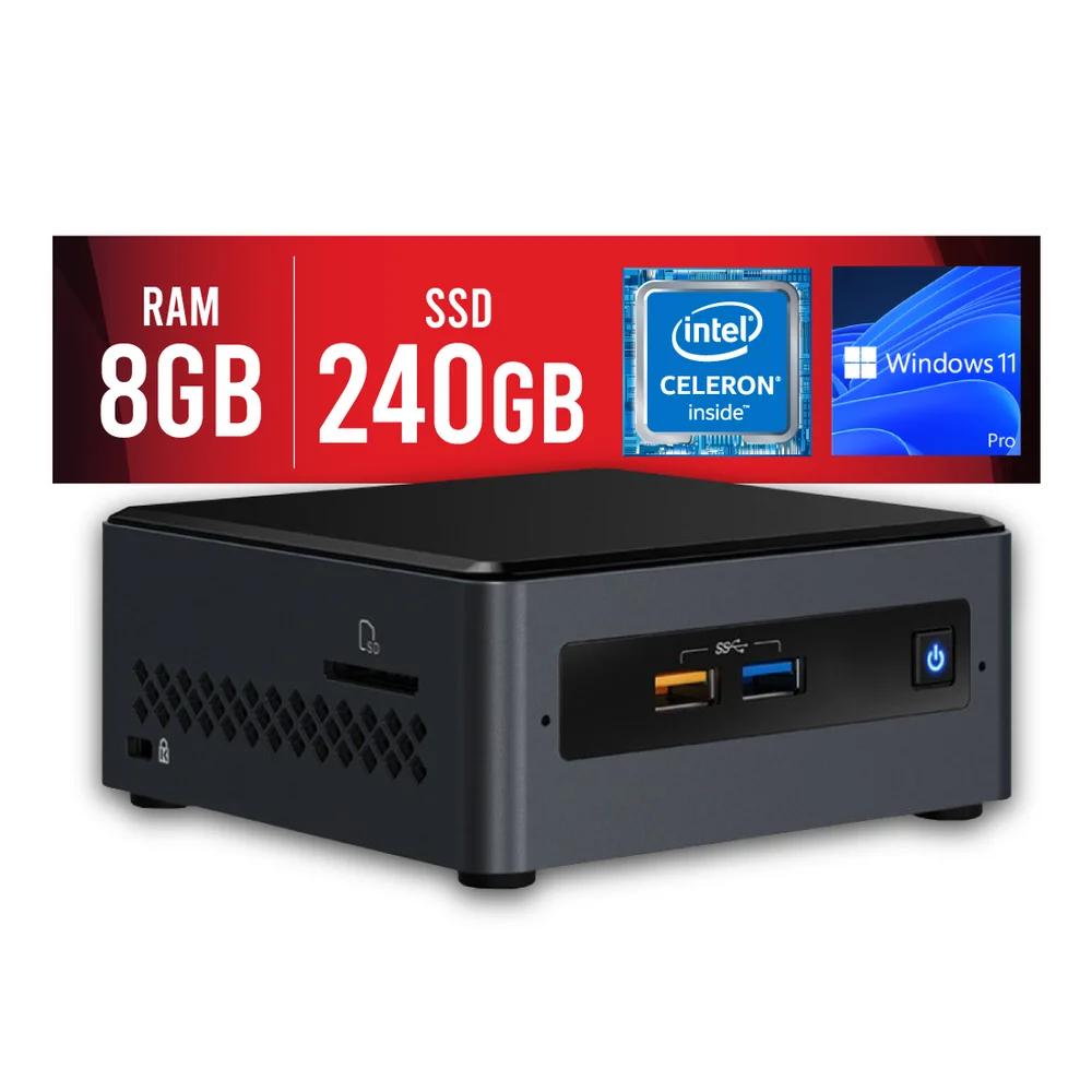 Mini Pc Intel Dual Core J4005 8gbGabinete NUC