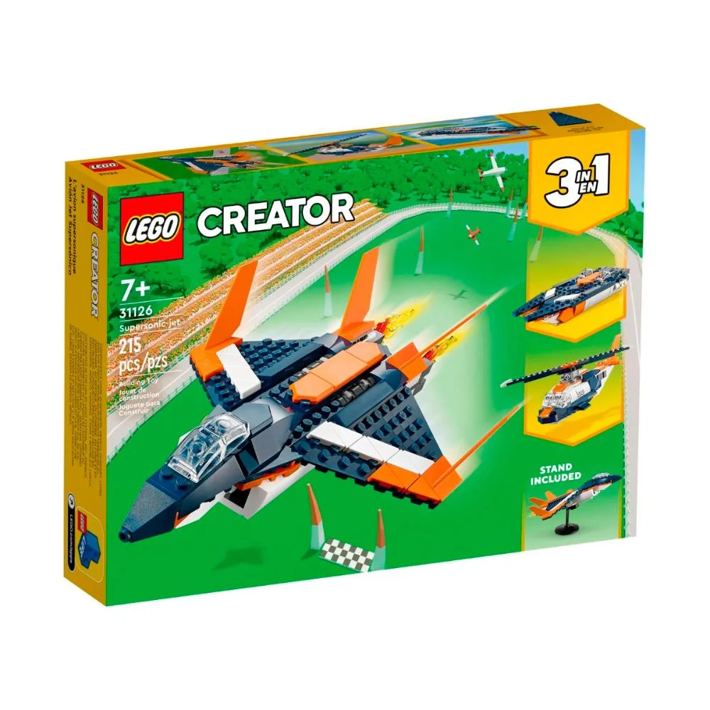 Lego Creator Jato Supersônico 215pçs KaBuM