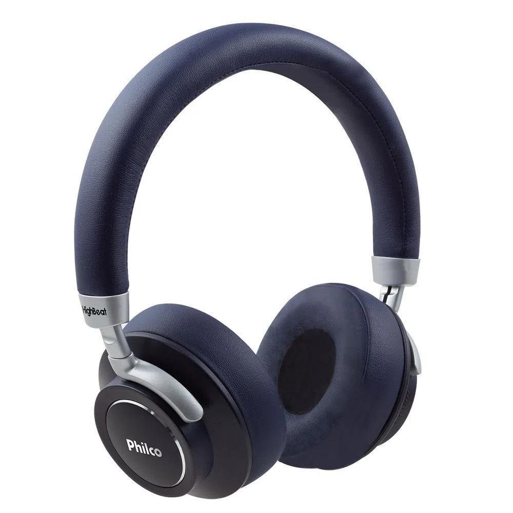 Headphone Philco Pfo03bta Highbeat Wireless, Azul. Bluetooth, 40mm.