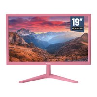 Monitor Mymax 19'' Resolução: 1440 X. 900 Tempo de Resposta: 3.6 MS HD Led, 60HZ, HDMI, VGA, 3.6ms Rosa