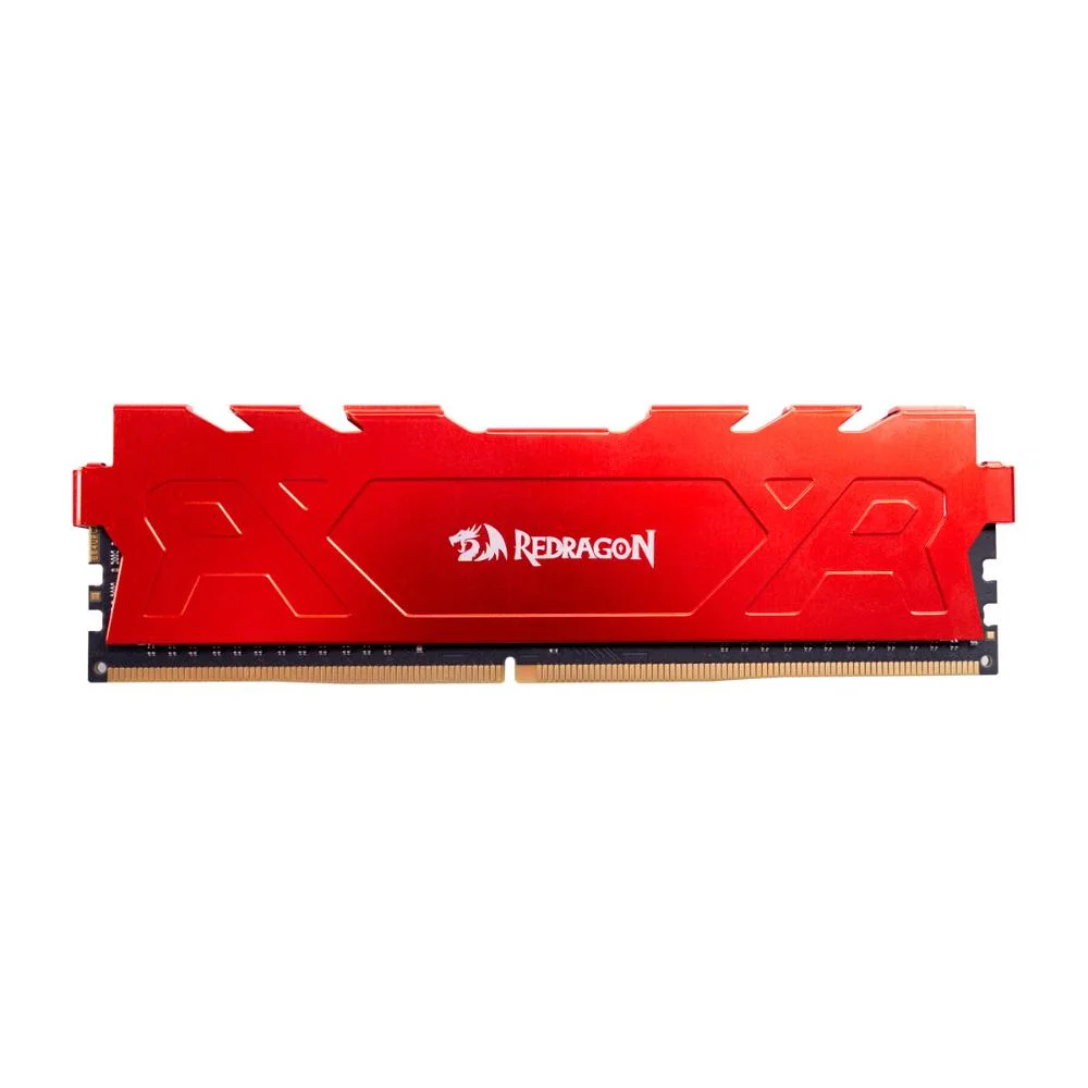 Memória DDR4 Redragon Rage, 16GB, 3200MHz, CL16, Red, Gm-702 Memória DDR4 Redragon Rage, 16GB, 3200MHz, CL16, Red, Gm-702