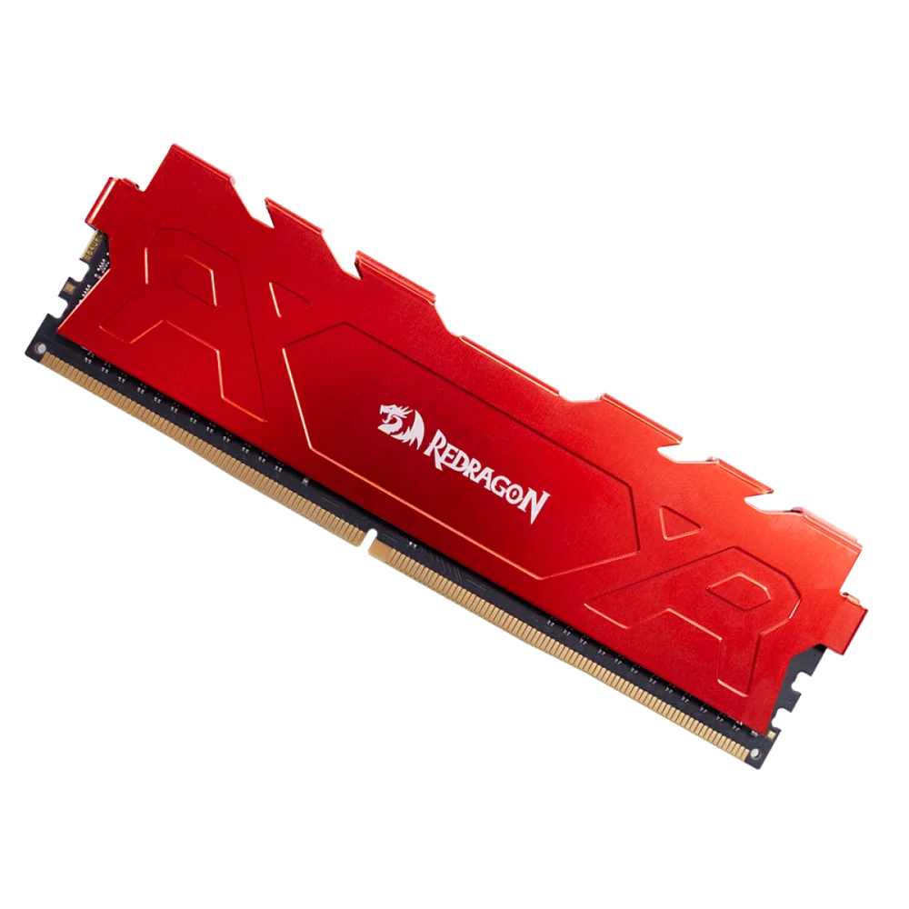 Memória DDR4 Redragon Rage, 16GB, 3200MHz, CL16, Red, Gm-702 Memória DDR4 Redragon Rage, 16GB, 3200MHz, CL16, Red, Gm-702