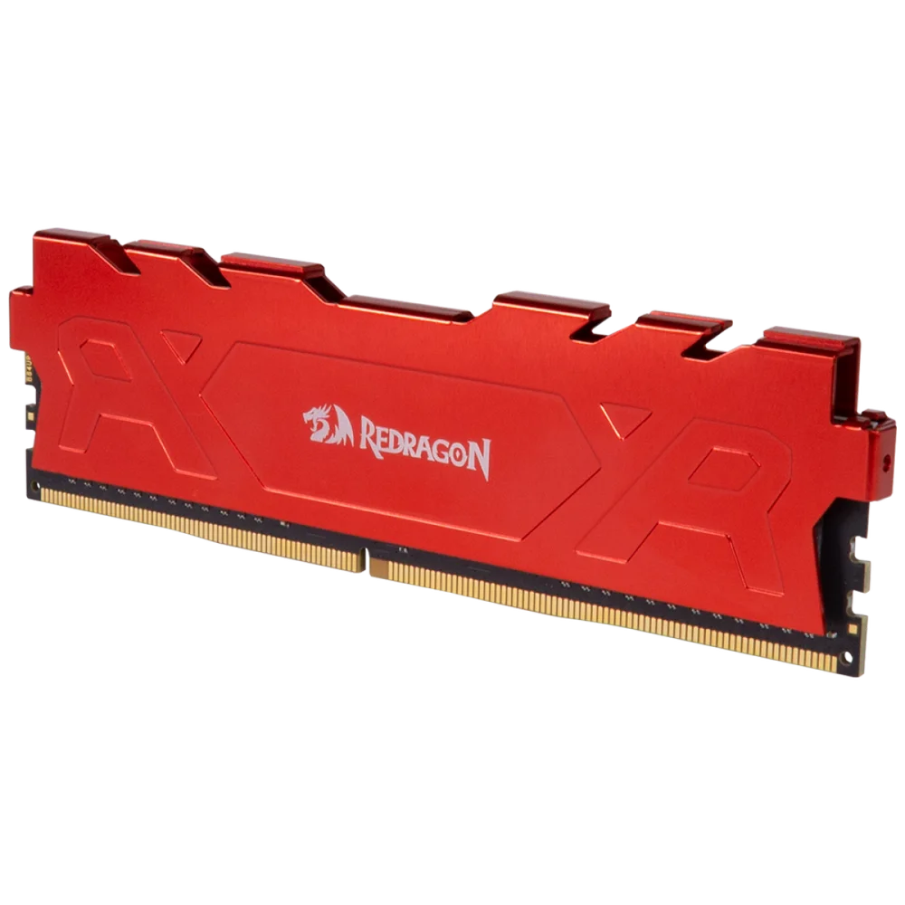 Memória DDR4 Redragon Rage, 16GB, 3200MHz, CL16, Red, Gm-702 Memória DDR4 Redragon Rage, 16GB, 3200MHz, CL16, Red, Gm-702