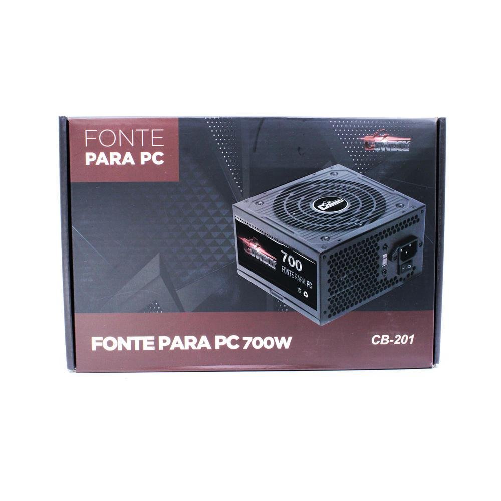 Fonte Cowboy Gamer ATX, 700W - CB-201 Fonte Cowboy Gamer ATX, 700W - CB-201