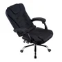 Cadeira Office Fortt Presidente Nantes Cpf01-p, 120kg, Base Cromada, Com Rodinha, Reclinável, Preta