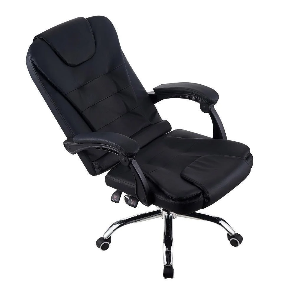 Cadeira Office Fortt Presidente Nantes Cpf01-p, 120kg, Base Cromada, Com Rodinha, Reclinável, Preta Cadeira Office Fortt Presidente Nantes Cpf01-p, 120kg, Base Cromada, Com Rodinha, Reclinável, Preta