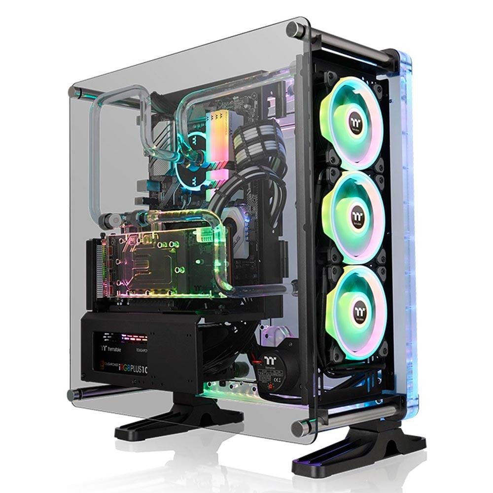 Gabinete Tt Distrocase 350p/t. Glass/blk/mid-tower - Ca-1q8-00m1wn-00 Gabinete Tt Distrocase 350p/t. Glass/blk/mid-tower - Ca-1q8-00m1wn-00