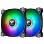 Kit Cooler FAN com 2 Unidades Thermaltake TT Pure Duo 12, ARGB, Sync Radiator - CONT.CLF115PL12SWB