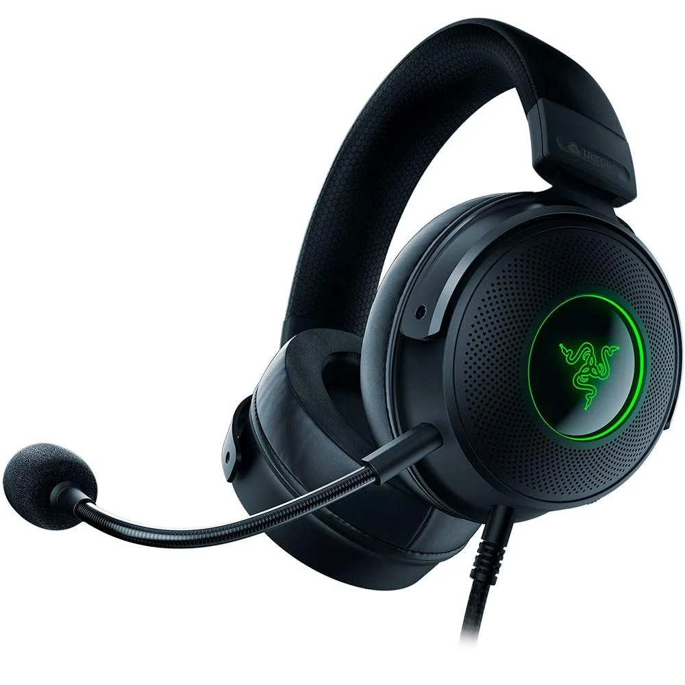 Headset Gamer Razer Kraken V3 HyperSense KaBuM