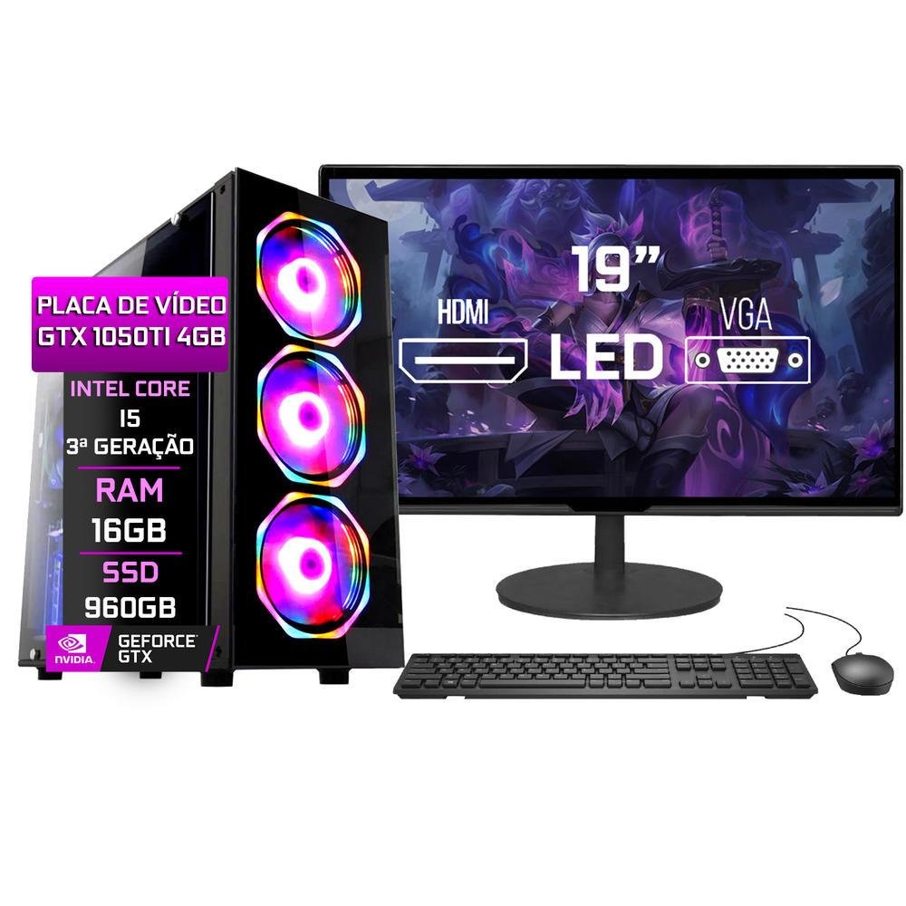 PC Gamer Fácil Intel I5 3a Gen 16GB SSD 960GB