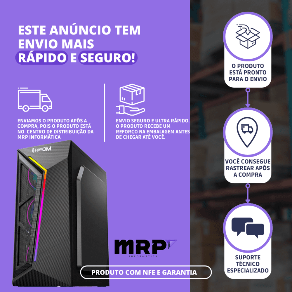 PC Gamer Mrp Intel Core I5, 16GB, 1TB, Windows 10, Preto - RGB em Campinas - foto 4
