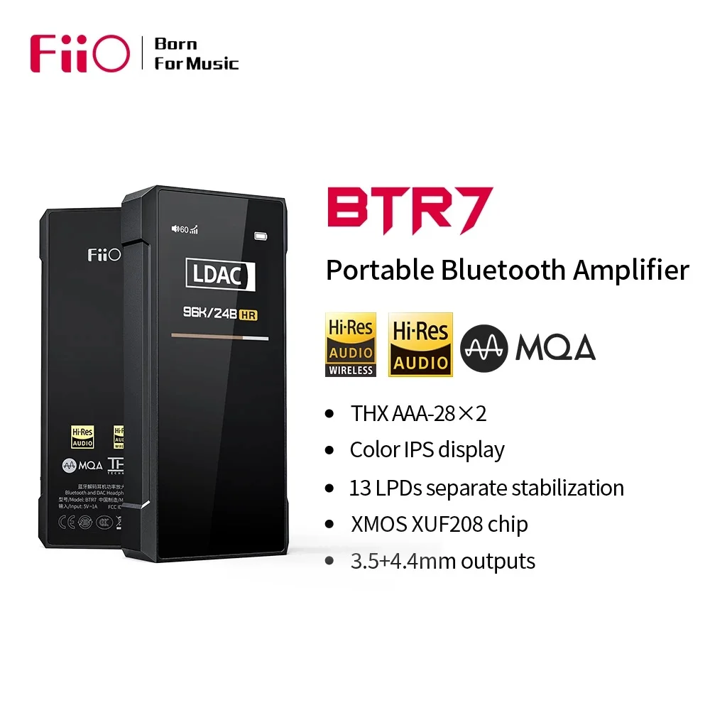 Amplificador Dac Fiio Btr7 De Fone De Ouvido