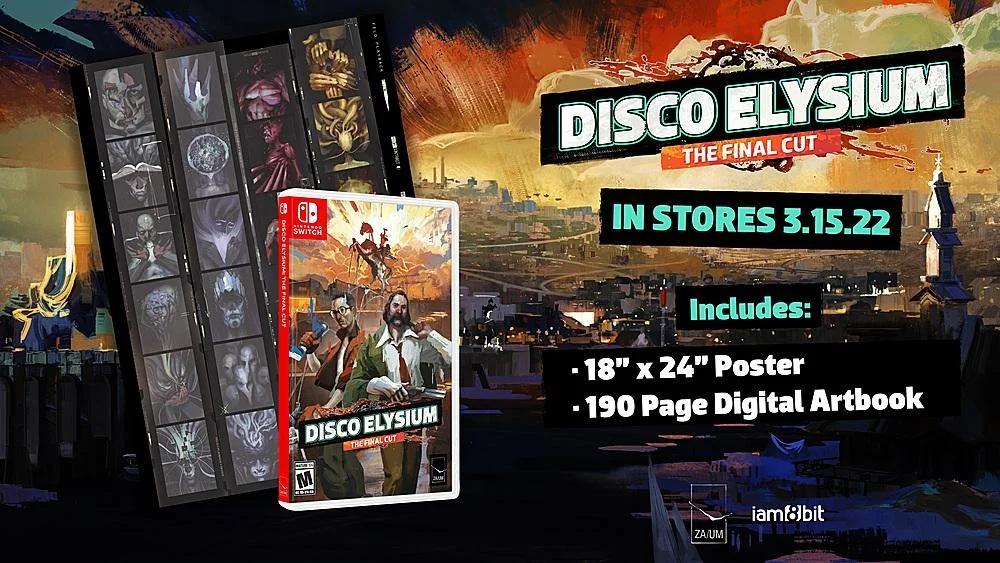 Jogo Disco Elysium, Final Cut - Nintendo Switch Jogo Disco Elysium, Final Cut - Nintendo Switch