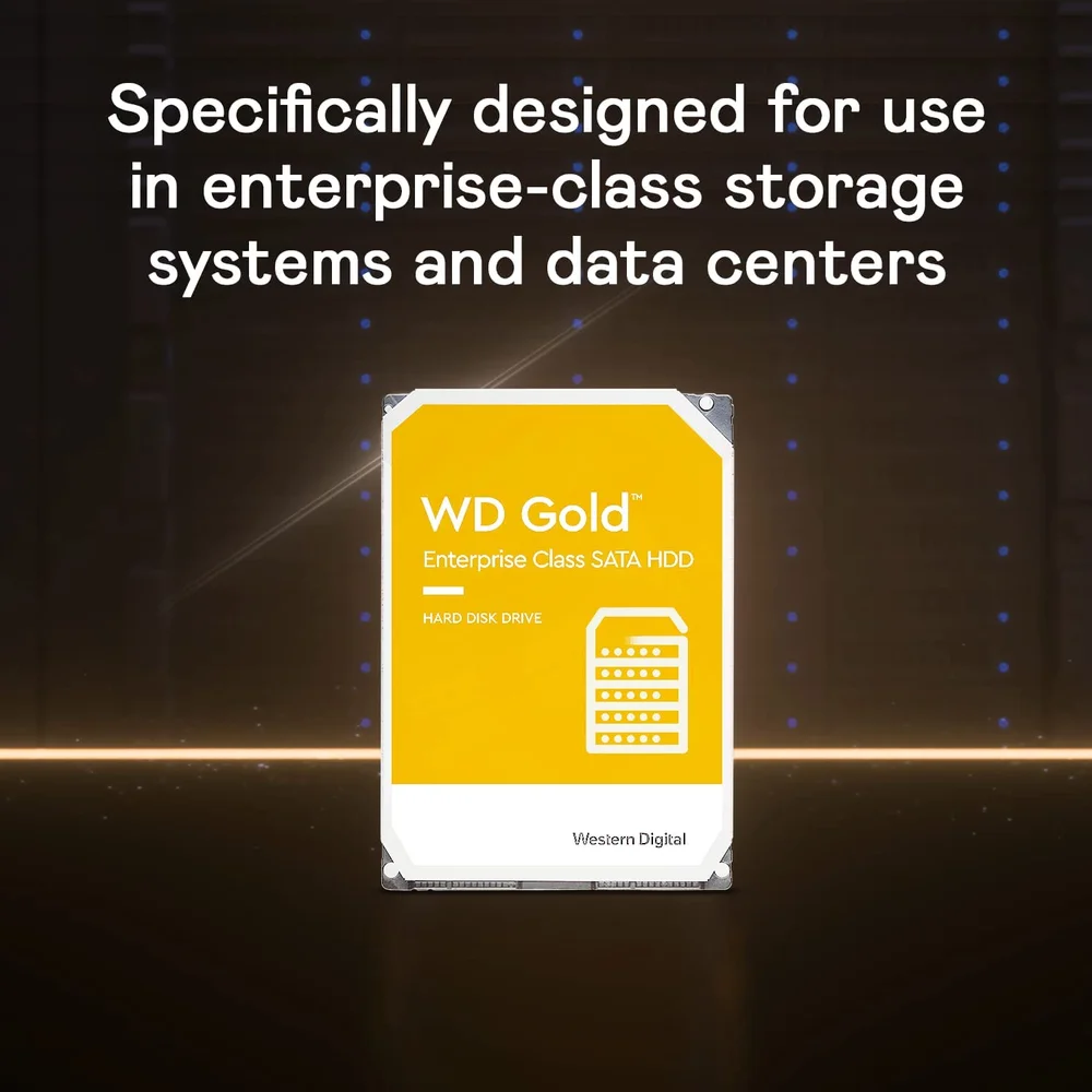HD WD Gold, 6TB, 256MB, SATA III, Classe Empresarial - WD6003FRYZ HD WD Gold, 6TB, 256MB, SATA III, Classe Empresarial - WD6003FRYZ