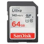 Cartão Sdxc 64GB Sandisk Ultra 140MB/s Uhs-i U1 Classe 10