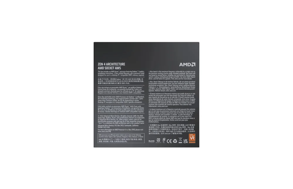 Processador AMD Ryzen 5 7600 400ghz 6core 38MB