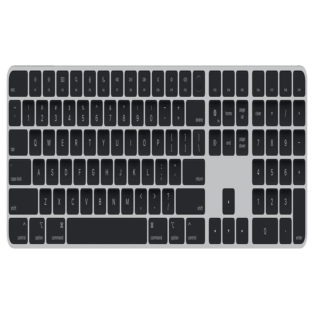キーボード Apple Touch ID Magic Keyboard us black Apple Magic Keyboard Com Touch Id E Numérico