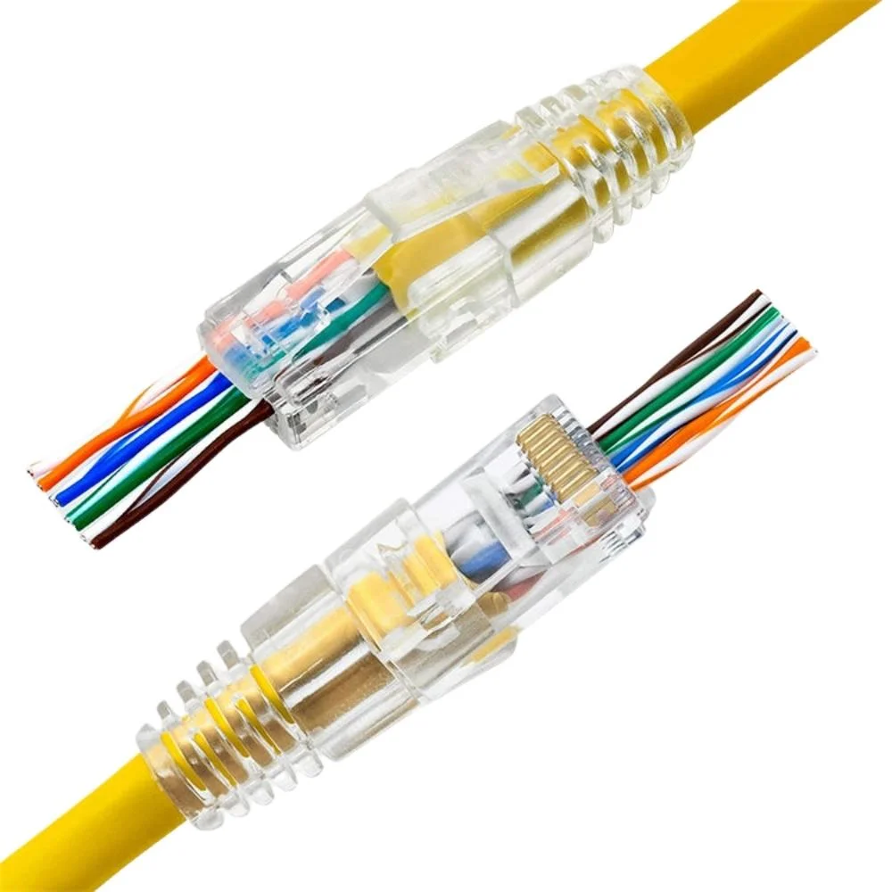 100 Conector Exbom Rj45 Cat5e Ez Vazado 8p8c
