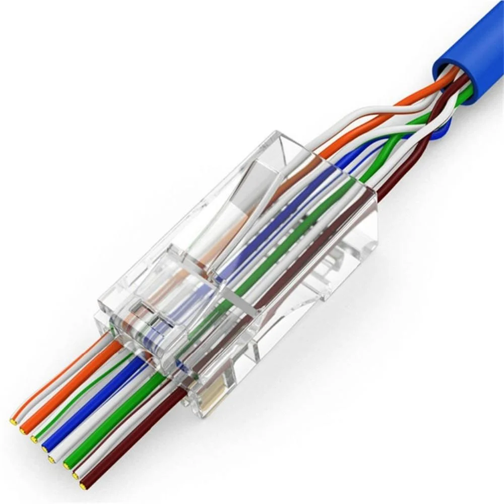 100 Conector Exbom Rj45 Cat5e Ez Vazado 8p8c