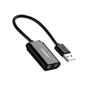 Adaptador De Áudio Externo Ugreen, Interface Usb 2.0 - Preto