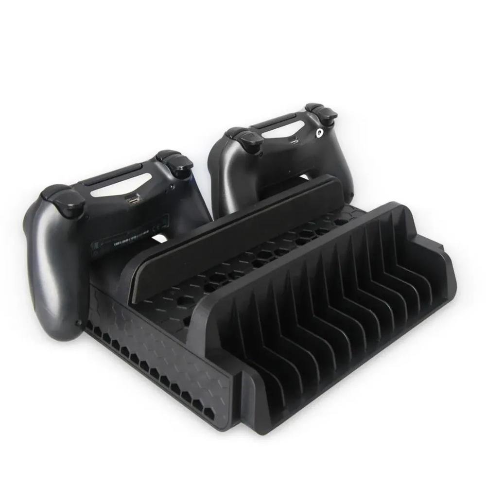 Stand Dobe Ps4 Carregador De Joystick + Cooler + Suporte De Jogo Stand Dobe Ps4 Carregador De Joystick + Cooler + Suporte De Jogo