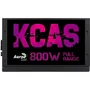 Fonte, Aerocool, KCAS, 800W, 80 Plus Bronze, não-modular, PFC Ativo, bivolt automática, sem LED/RGB, com cabo