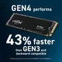 SSD Crucial, P3 Plus 500GB, M.2 PCIe NVMe, Leitura: 4,700MB/s, Gravação: 1,900MB/s, CT500P3PSSD8.