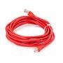 Patch Cord Cat5e, Montado Vermelho - 60 Metros