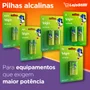16 Pilhas Baterias Aa Elgin Alcalina, 2a Pequena - 1 Cartela
