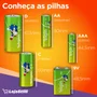 16 Pilhas Baterias Aa Elgin Alcalina, 2a Pequena - 1 Cartela