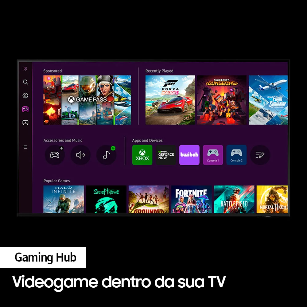Smart Tv Samsung Qled 4k 55 Polegadas, Com WIFI, Bluetooth, Controle Remoto E Design Slim - QN55Q60 Smart Tv Samsung Qled 4k 55 Polegadas, Com WIFI, Bluetooth, Controle Remoto E Design Slim - QN55Q60