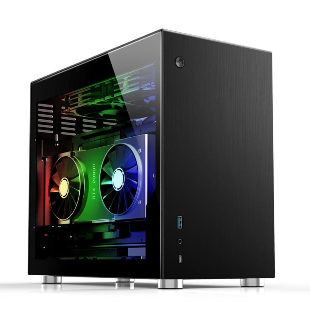 Gabinete Preto Mini ITX, Em Alumínio V10 - Jonsbo
