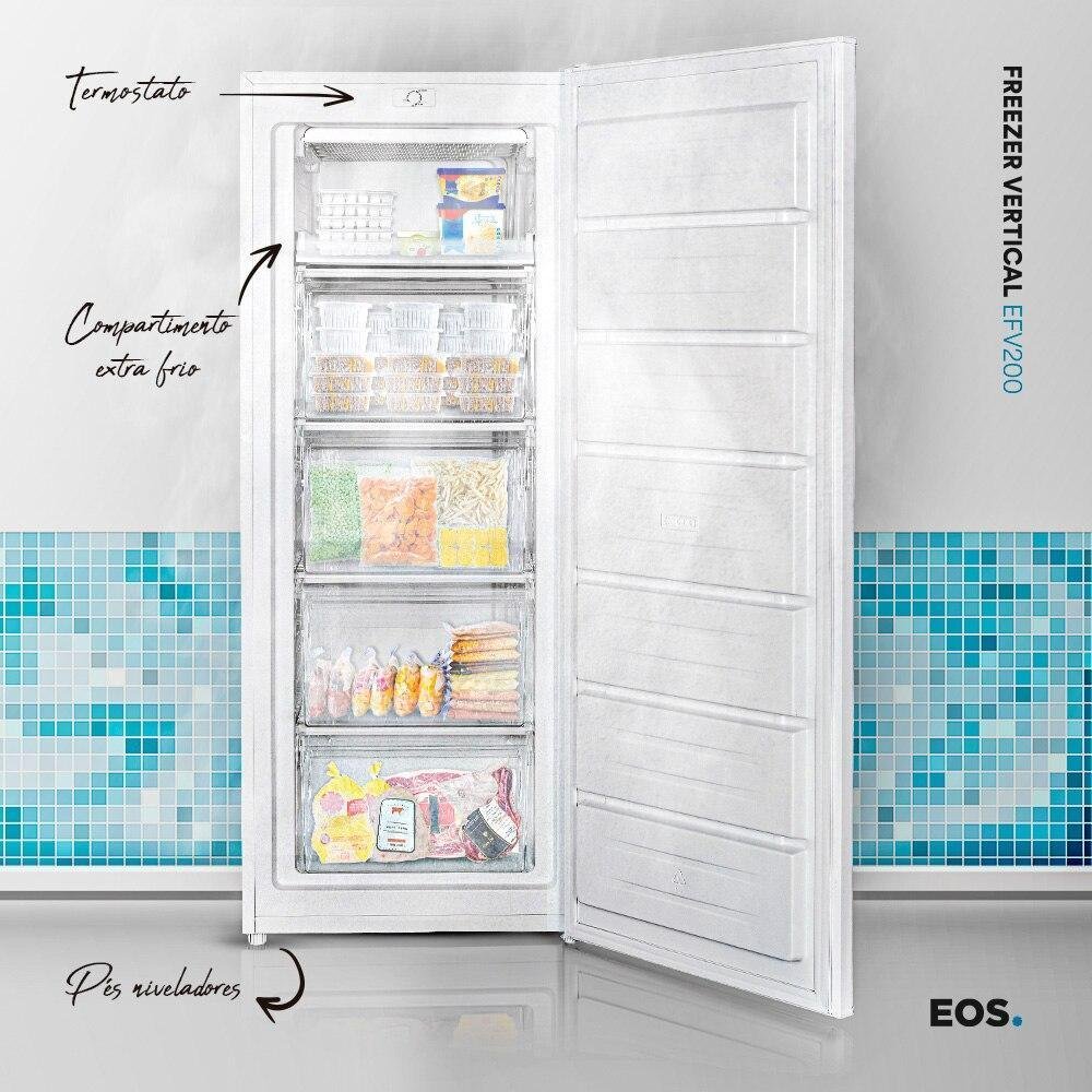Freezer Vertical Eos 168 Litros, Ecogelo 110v - EFV200 Freezer Vertical Eos 168 Litros, Ecogelo 110v - EFV200