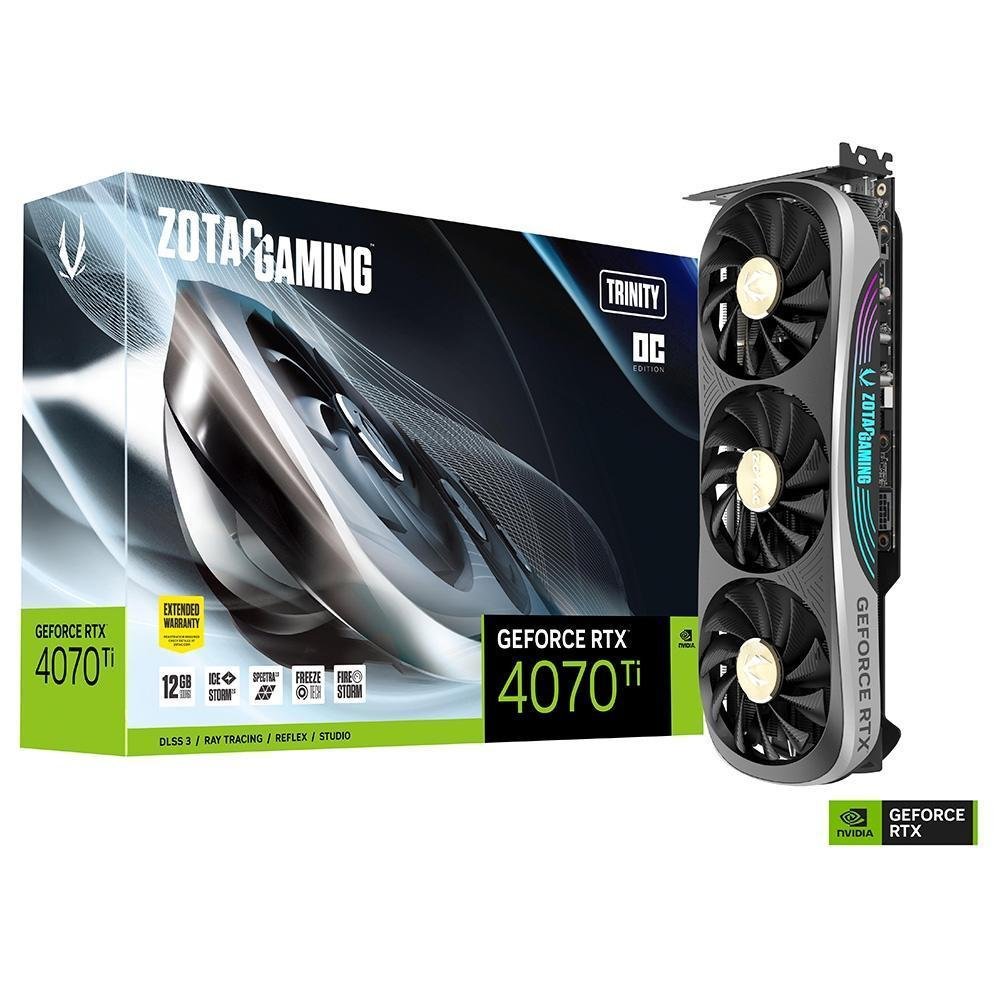 Placa De Vídeo Zotac Nvidia Geforce Rtx 4070 Ti