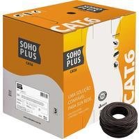 Caixa De Cabo De Rede Cat6 Sohoplus Furukawa 100% Cobre Utp,preto